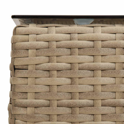 Tuinbankenset met kussen 2 pcs poly rattan