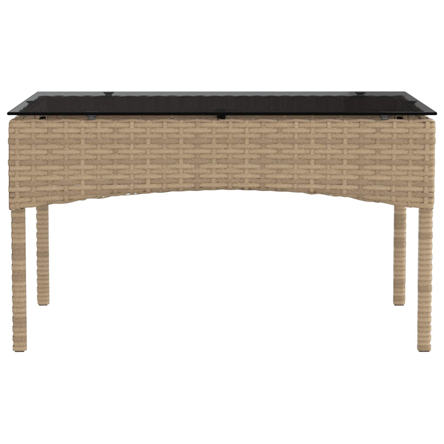 Tuinbankenset met kussen 2 pcs poly rattan