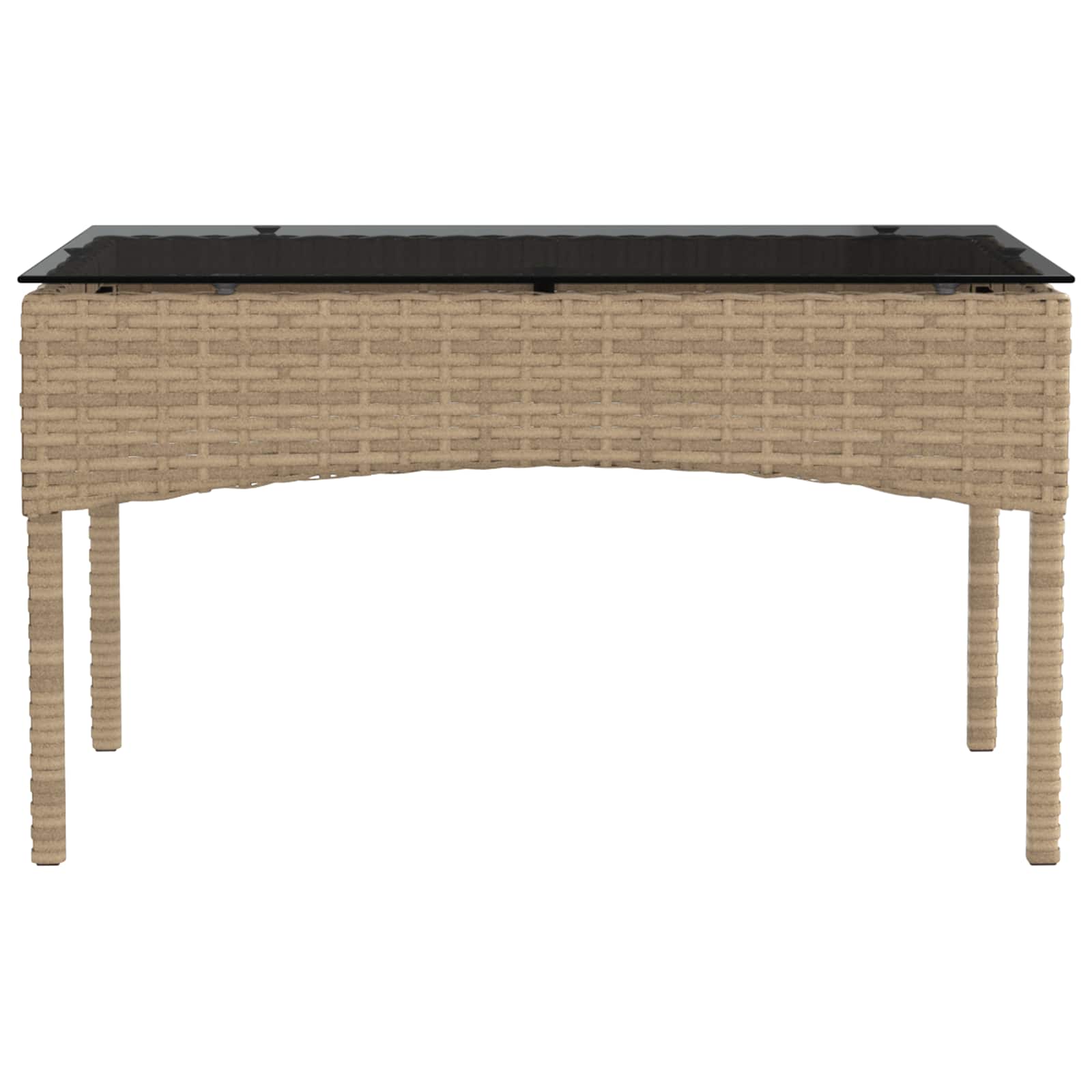 Tuinbankenset met kussen 2 pcs poly rattan