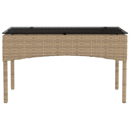 Tuinbankenset met kussen 2 pcs poly rattan