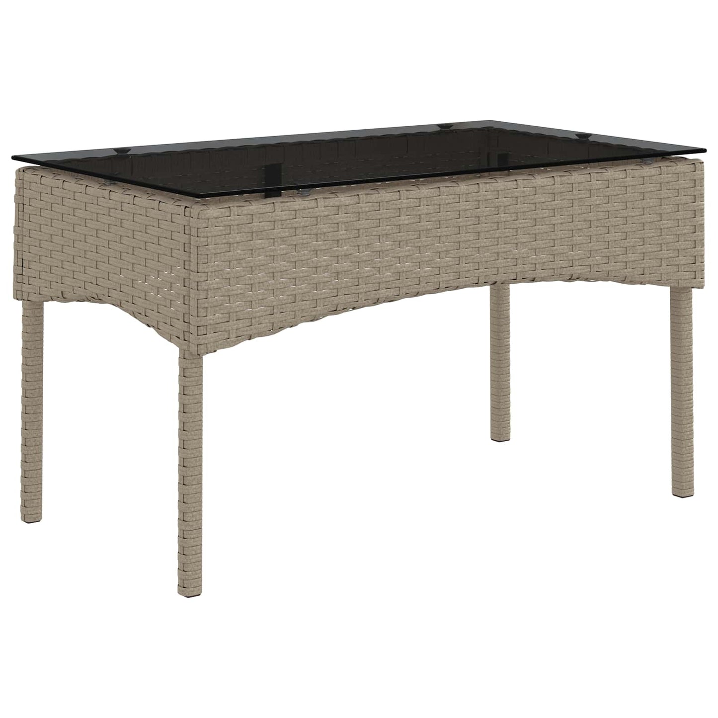 Tuinbankenset met kussen 2 pcs poly rattan