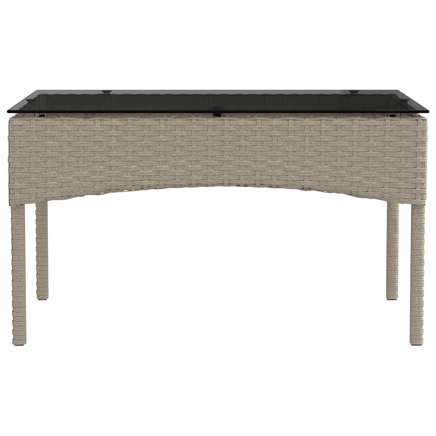 Tuinbankenset met kussen 2 pcs poly rattan