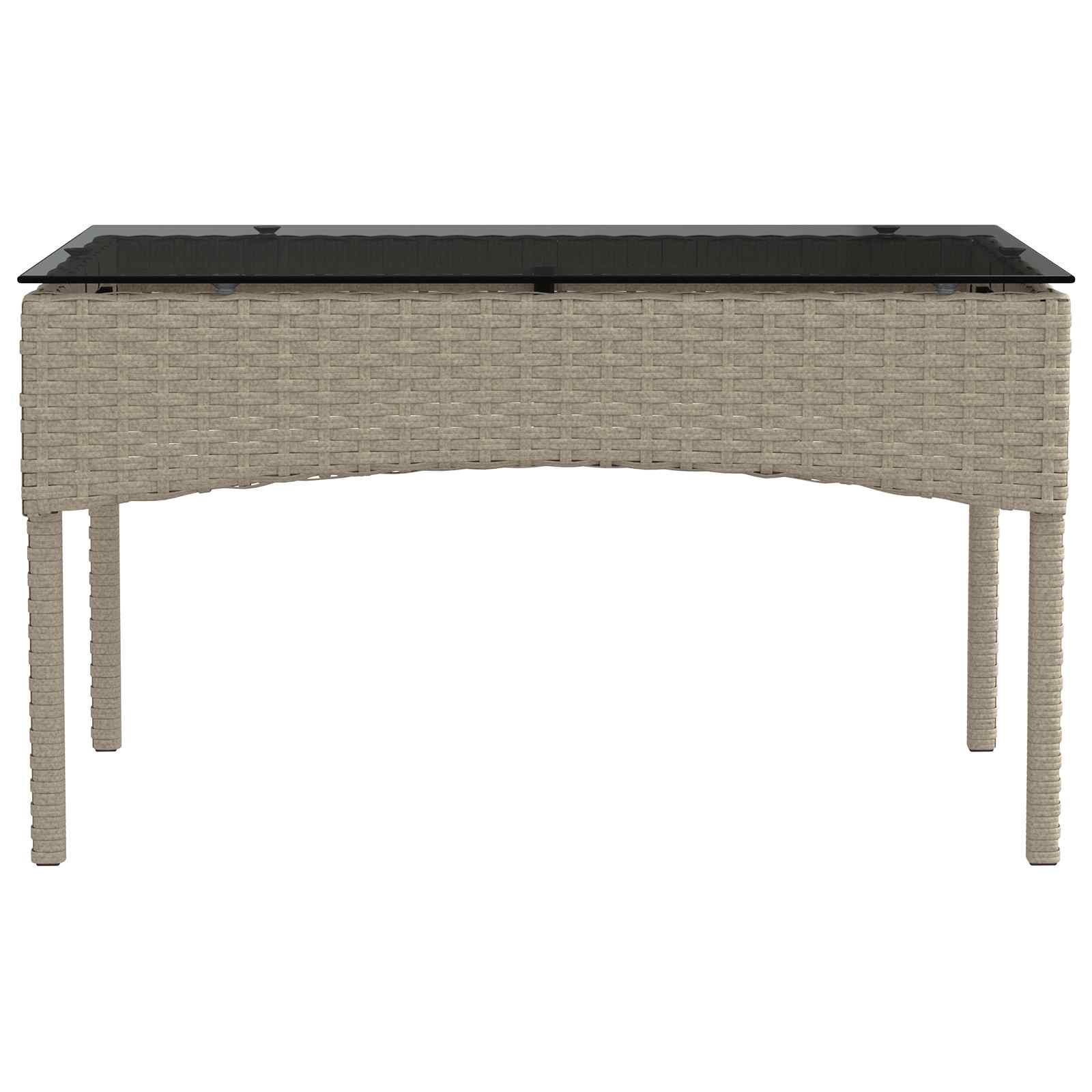 Tuinbankenset met kussen 2 pcs poly rattan