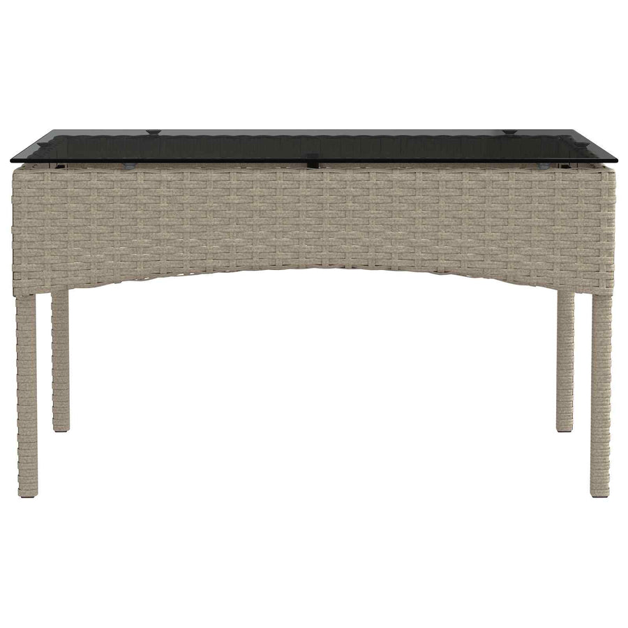 Tuinbankenset met kussen 2 pcs poly rattan