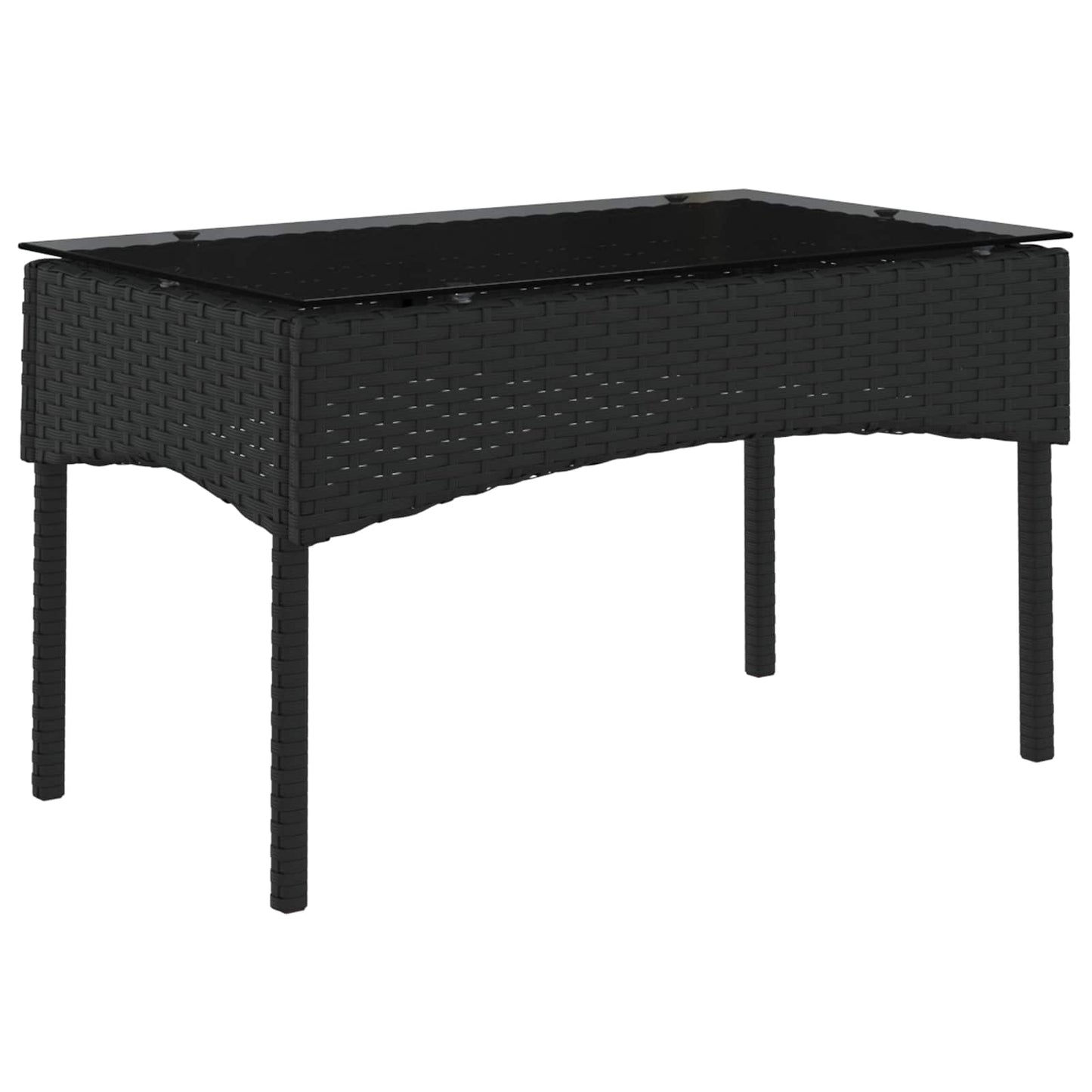 Tuinbankenset met kussen 2 pcs poly rattan
