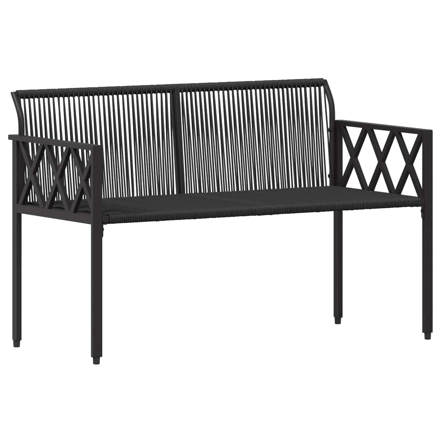 Tuinmeubelset 4 st Zwart en Turquoise poly rattan