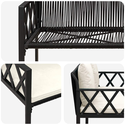 Buitenbanken 2 -Seater 116 x 56 x 75 cm poly rattan