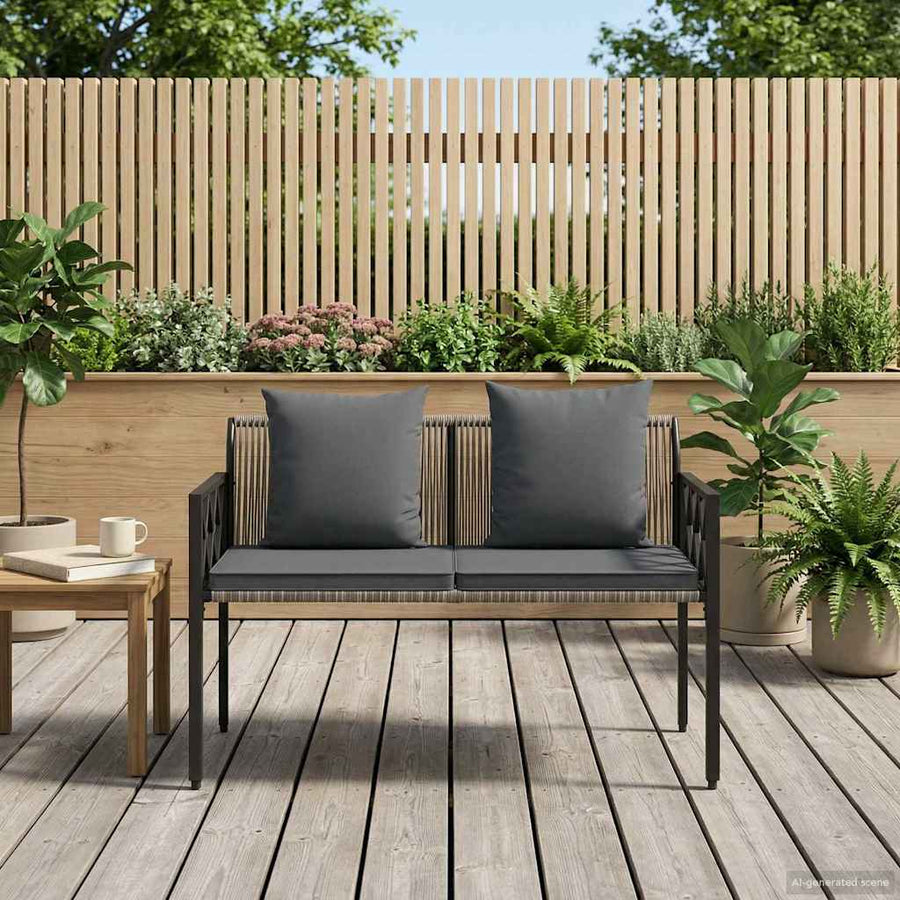 Buitenbanken 2 -Seater 116 x 56 x 75 cm poly rattan