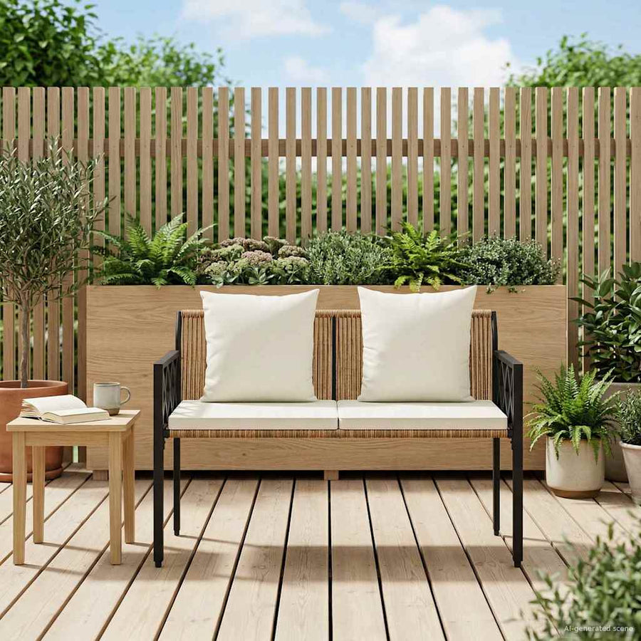 Buitenbanken 2 -Seater 116 x 56 x 75 cm poly rattan