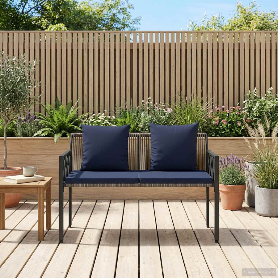 Buitenbanken 2 -Seater 116 x 56 x 75 cm poly rattan