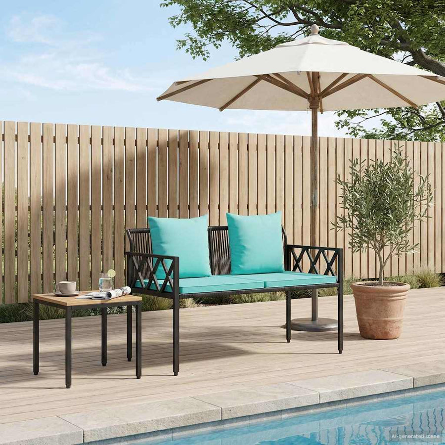 Buitenbanken 2 -Seater 116 x 56 x 75 cm poly rattan