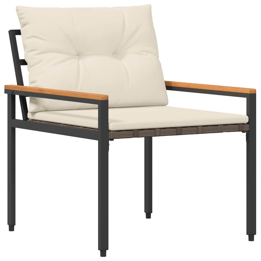 tuinmeubelset 3 pcs Crèmewit poly rattan