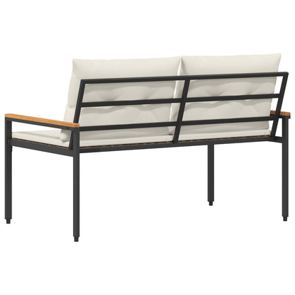 Tuinbank 2 -Seater 116 x 67,5 x 72 cm poly rattan Crèmewit