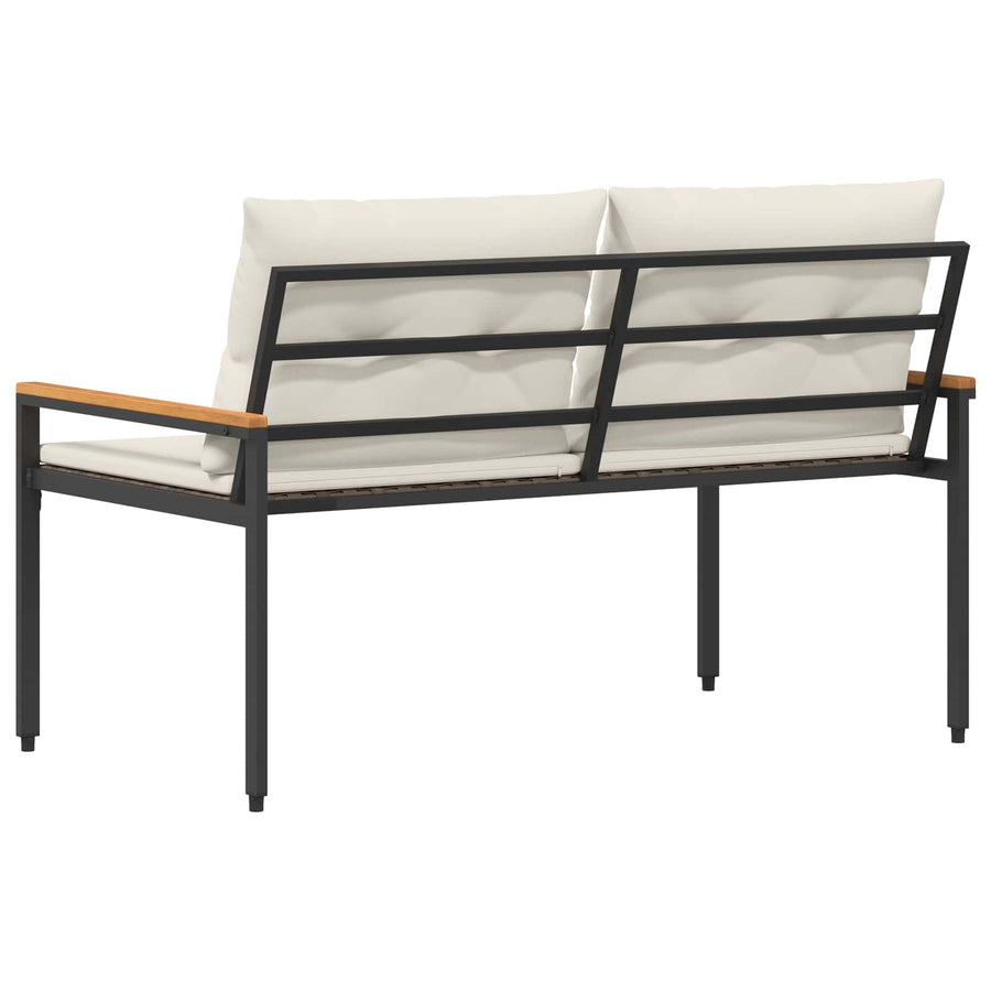 Tuinbank 2 -Seater 116 x 67,5 x 72 cm poly rattan Crèmewit