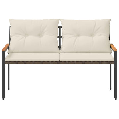 Tuinbank 2 -Seater 116 x 67,5 x 72 cm poly rattan Crèmewit