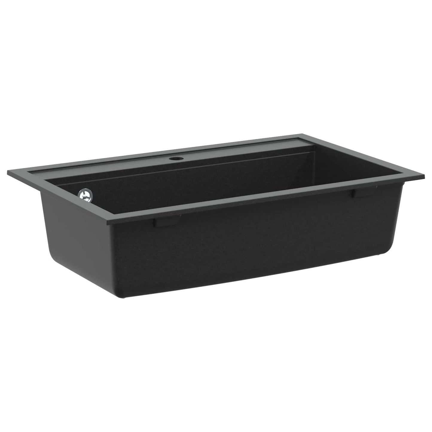 Wasbak Zwart 795 x 505 mm 80% Kwarts en 20% Hars
