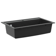 Wasbak 795x505 mm graniet zwart