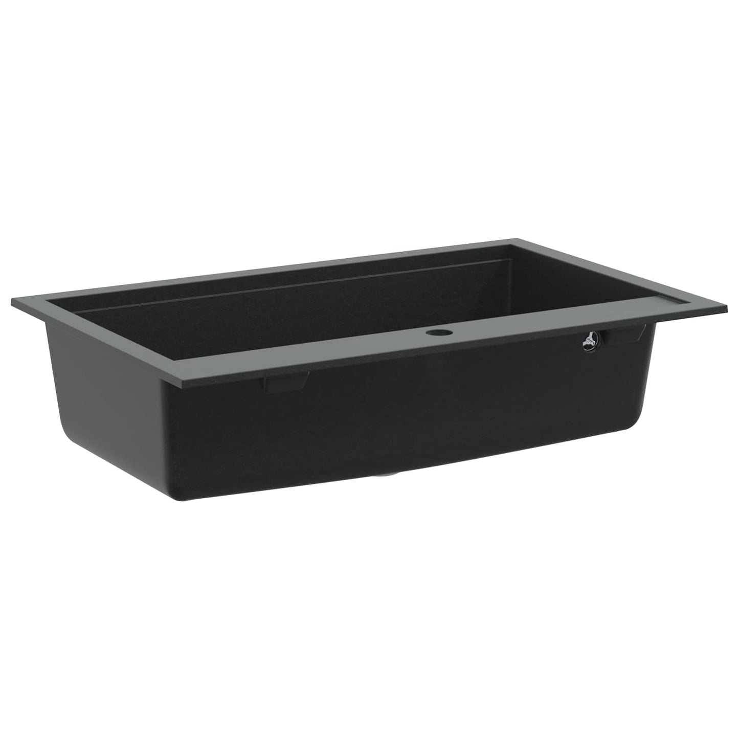 Wasbak Zwart 795 x 505 mm 80% Kwarts en 20% Hars