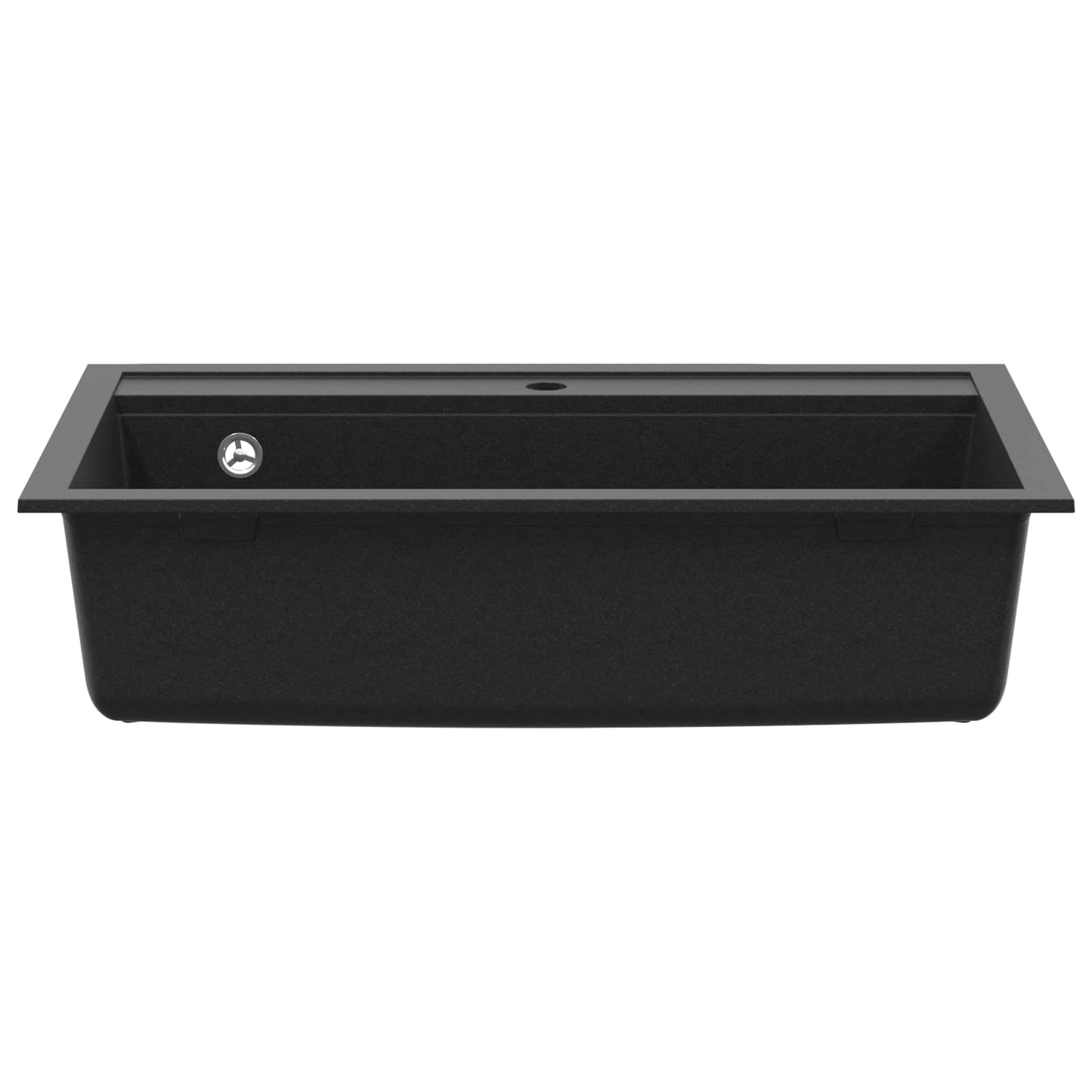 Wasbak Zwart 795 x 505 mm 80% Kwarts en 20% Hars