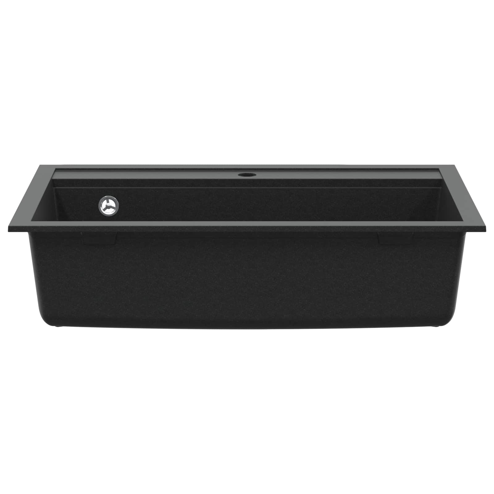 Wasbak Zwart 795 x 505 mm 80% Kwarts en 20% Hars
