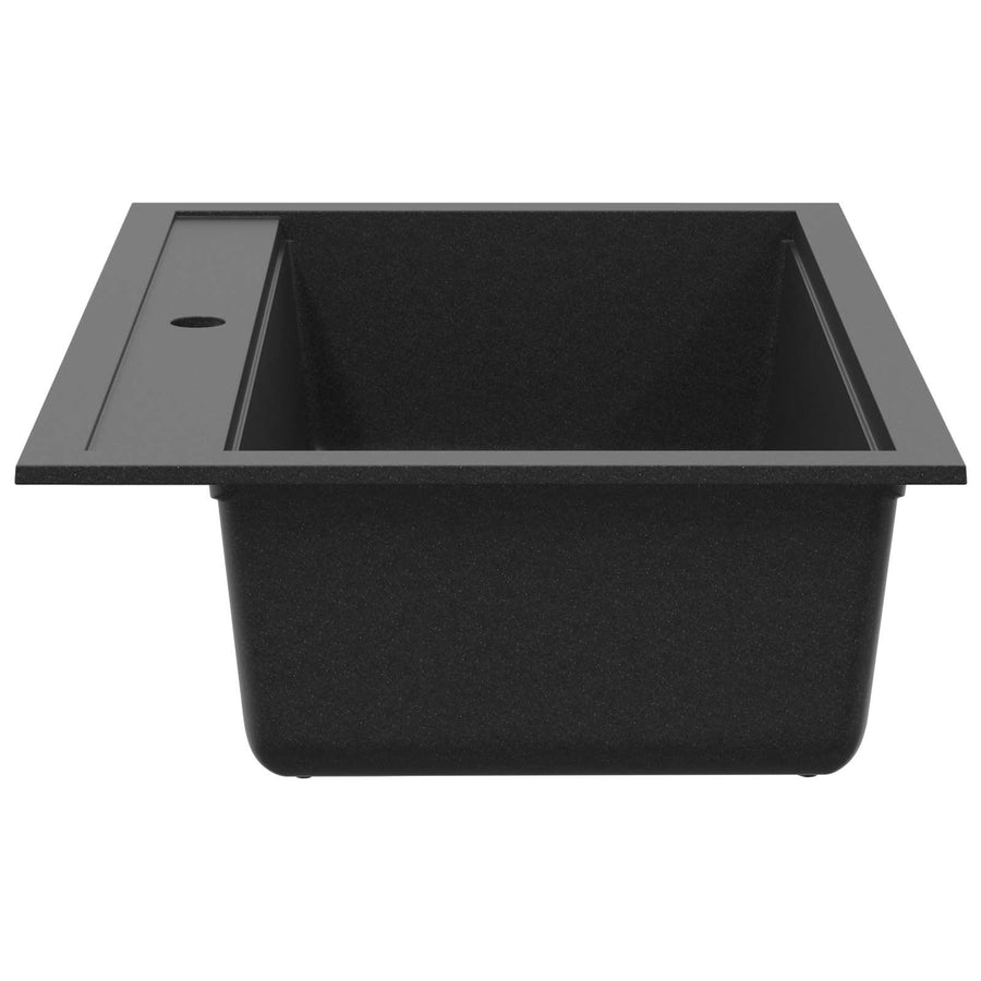 Wasbak Zwart 795 x 505 mm 80% Kwarts en 20% Hars