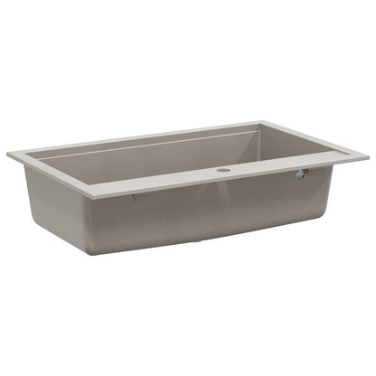 Wasbak Grijs 795 x 505 mm 80% Kwarts en 20% Hars