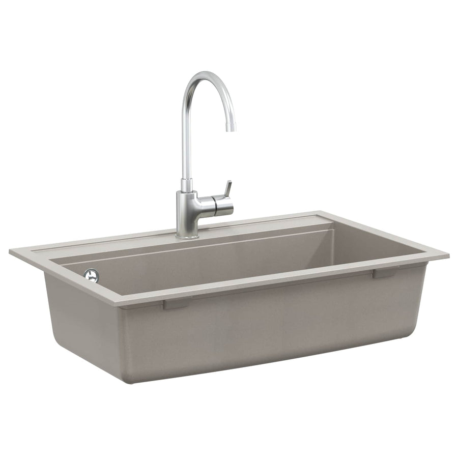 Wasbak Grijs 795 x 505 mm 80% Kwarts en 20% Hars
