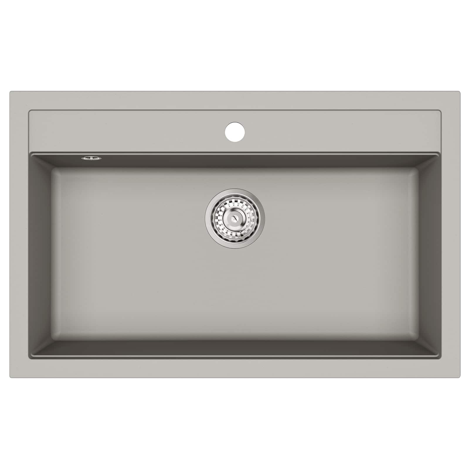 Wasbak Grijs 795 x 505 mm 80% Kwarts en 20% Hars