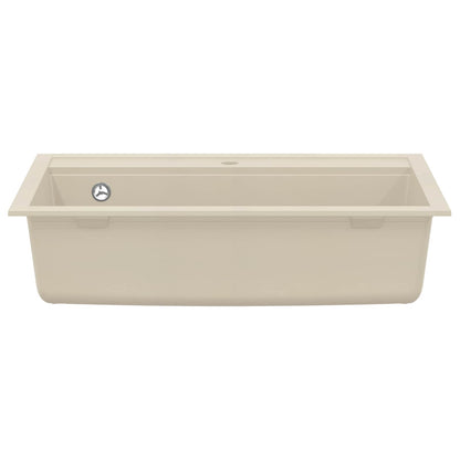 Wasbak Beige 795 x 505 mm 80% Kwarts en 20% Hars