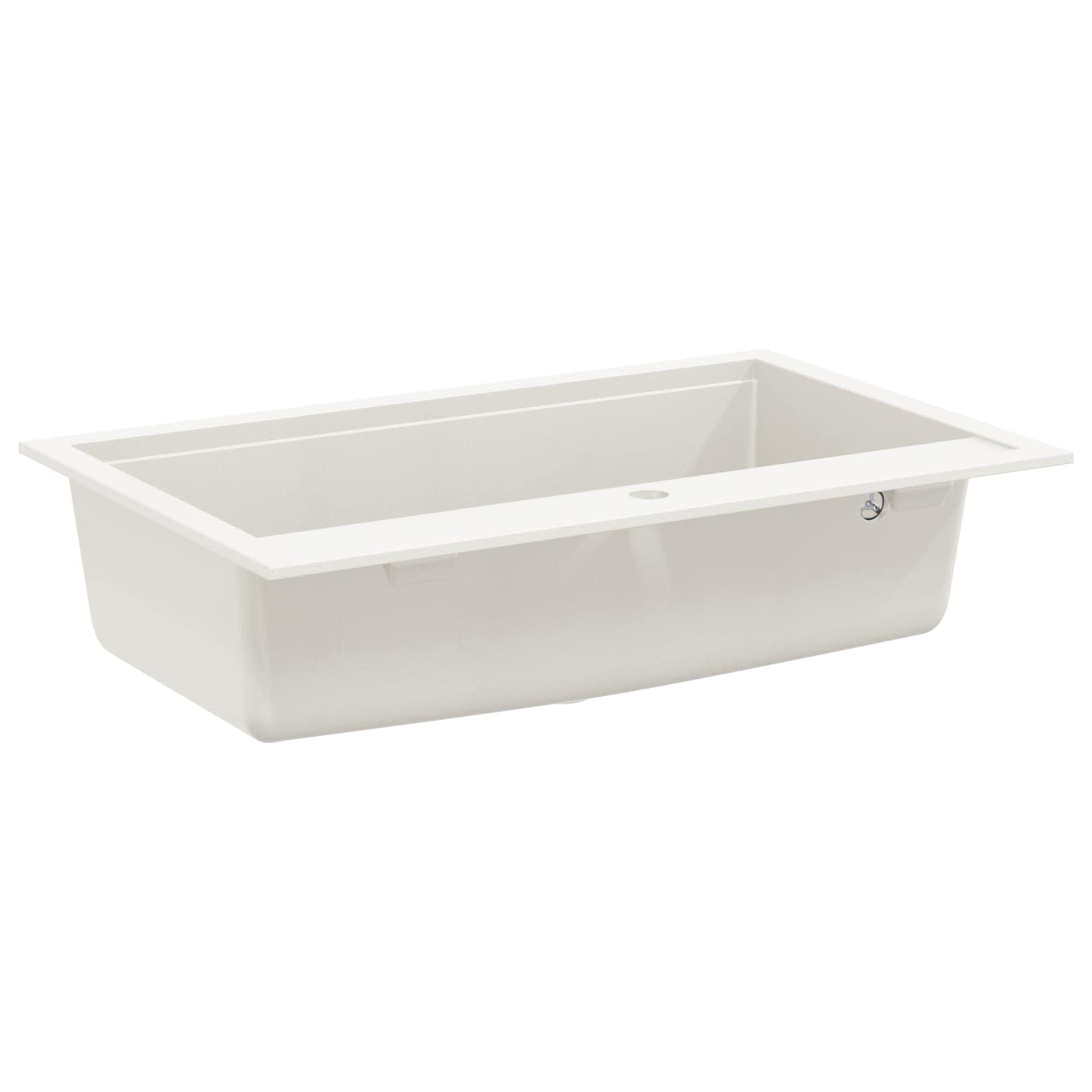 Wasbak Wit 795 x 505 mm 80% Kwarts en 20% Hars