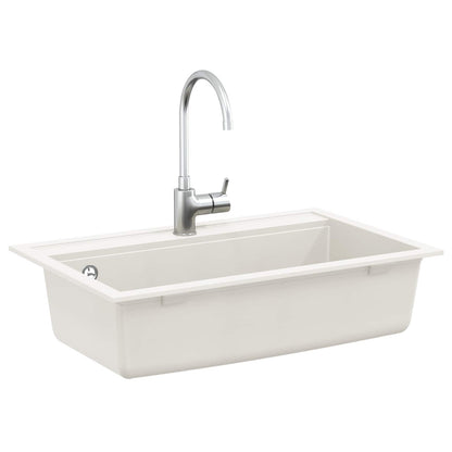Wasbak Wit 795 x 505 mm 80% Kwarts en 20% Hars