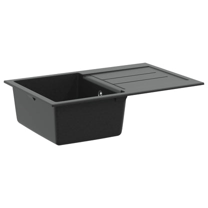 Wasbak Zwart 780 x 500 mm 80% Kwarts en 20% Hars