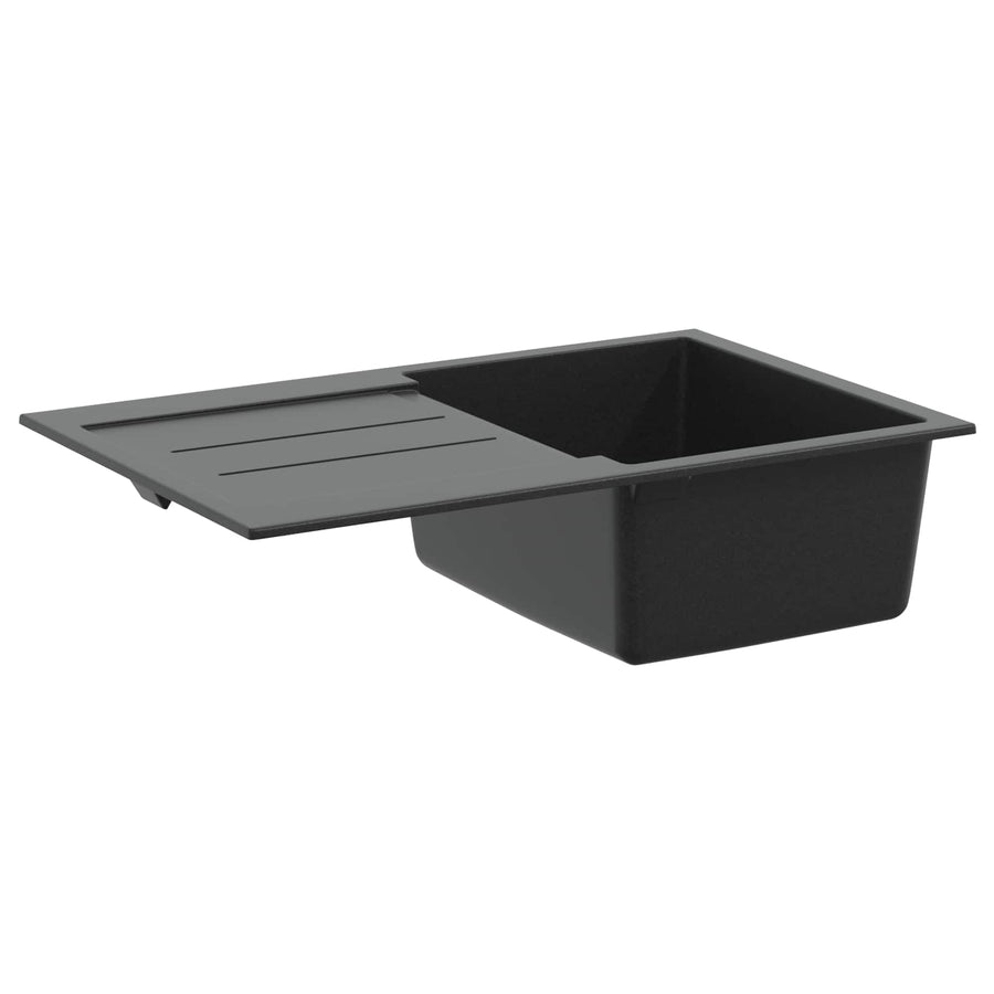 Wasbak Zwart 780 x 500 mm 80% Kwarts en 20% Hars