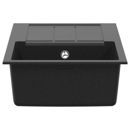 Wasbak Zwart 780 x 500 mm 80% Kwarts en 20% Hars