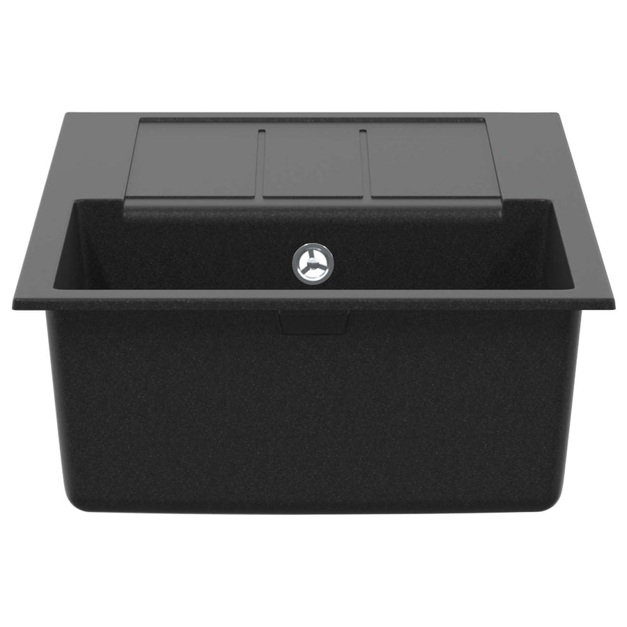 Wasbak Zwart 780 x 500 mm 80% Kwarts en 20% Hars