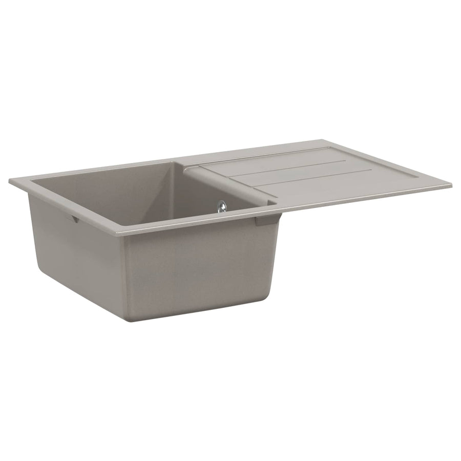 Wasbak Grijs 780 x 500 mm 80% Kwarts en 20% Hars