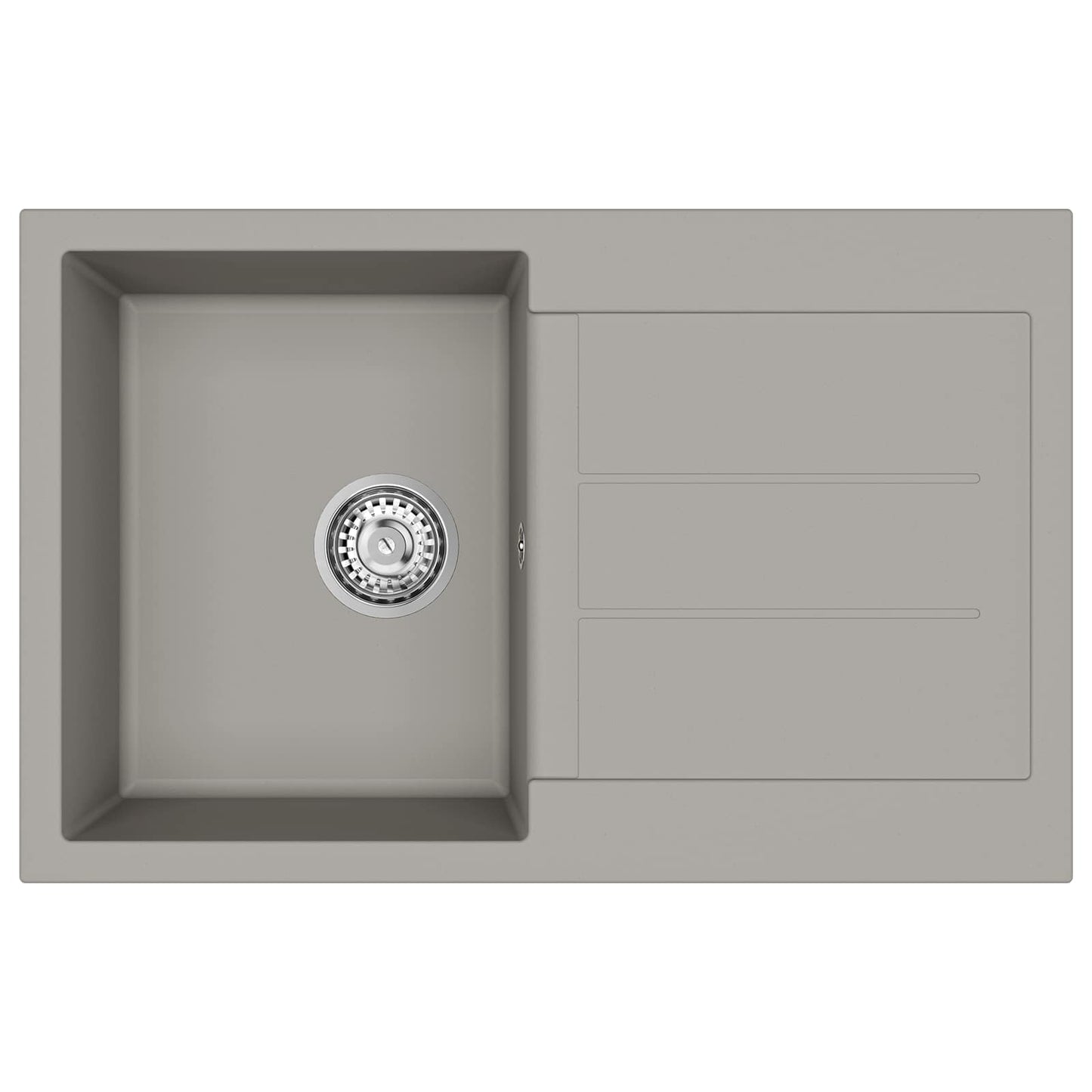 Wasbak Grijs 780 x 500 mm 80% Kwarts en 20% Hars