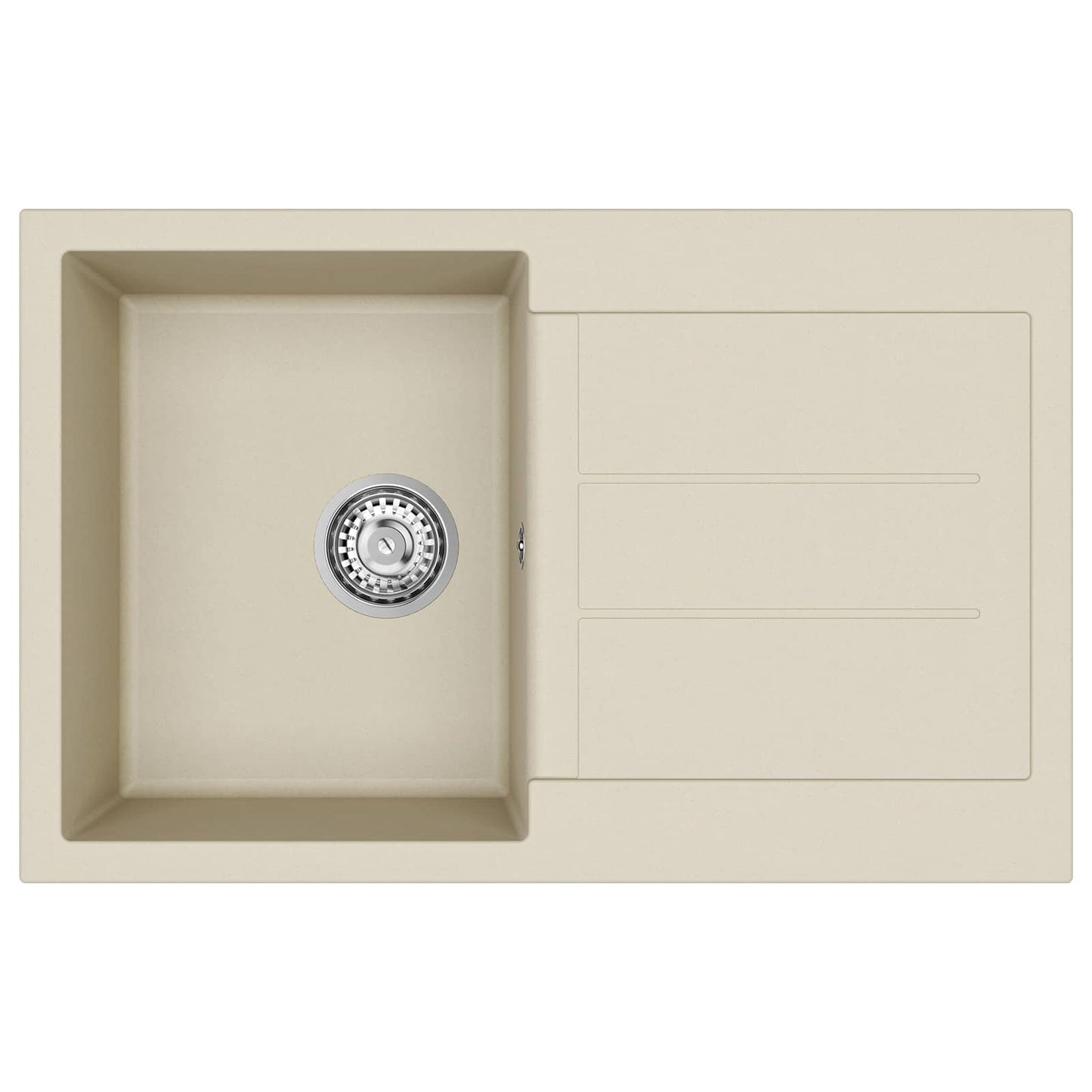 Wasbak Beige 780 x 500 mm 80% Kwarts en 20% Hars