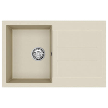Wasbak Beige 780 x 500 mm 80% Kwarts en 20% Hars
