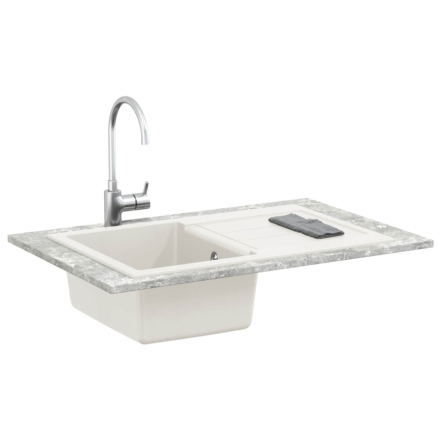 Wasbak Wit 780 x 500 mm 80% Kwarts en 20% Hars