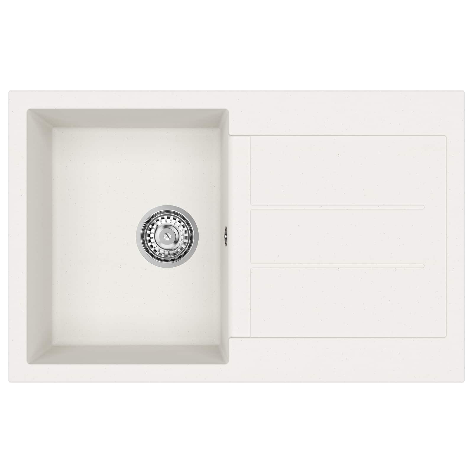 Wasbak Wit 780 x 500 mm 80% Kwarts en 20% Hars