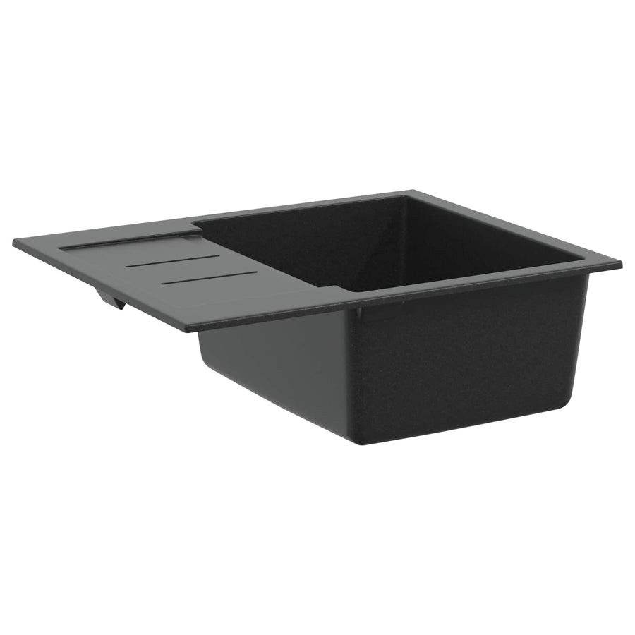 Wasbak Zwart 620 x 500 mm 80% Kwarts en 20% Hars
