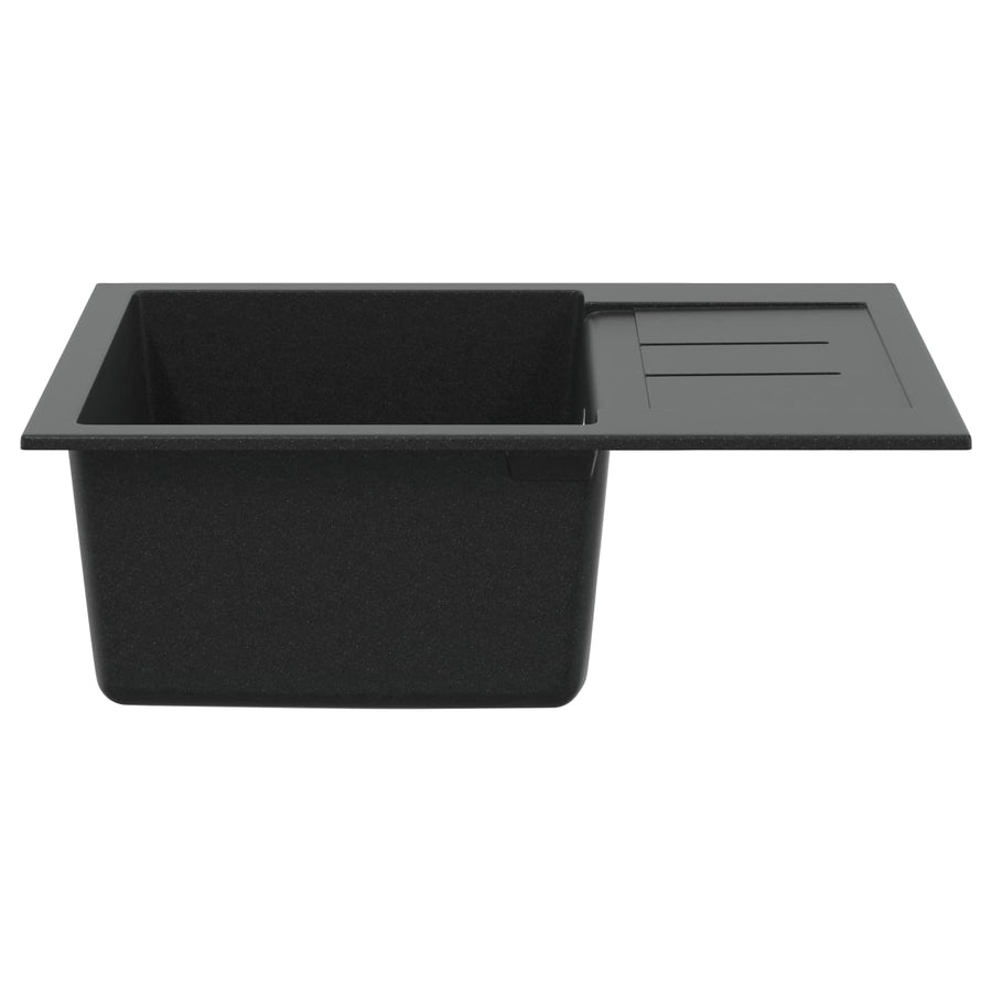 Wasbak Zwart 620 x 500 mm 80% Kwarts en 20% Hars