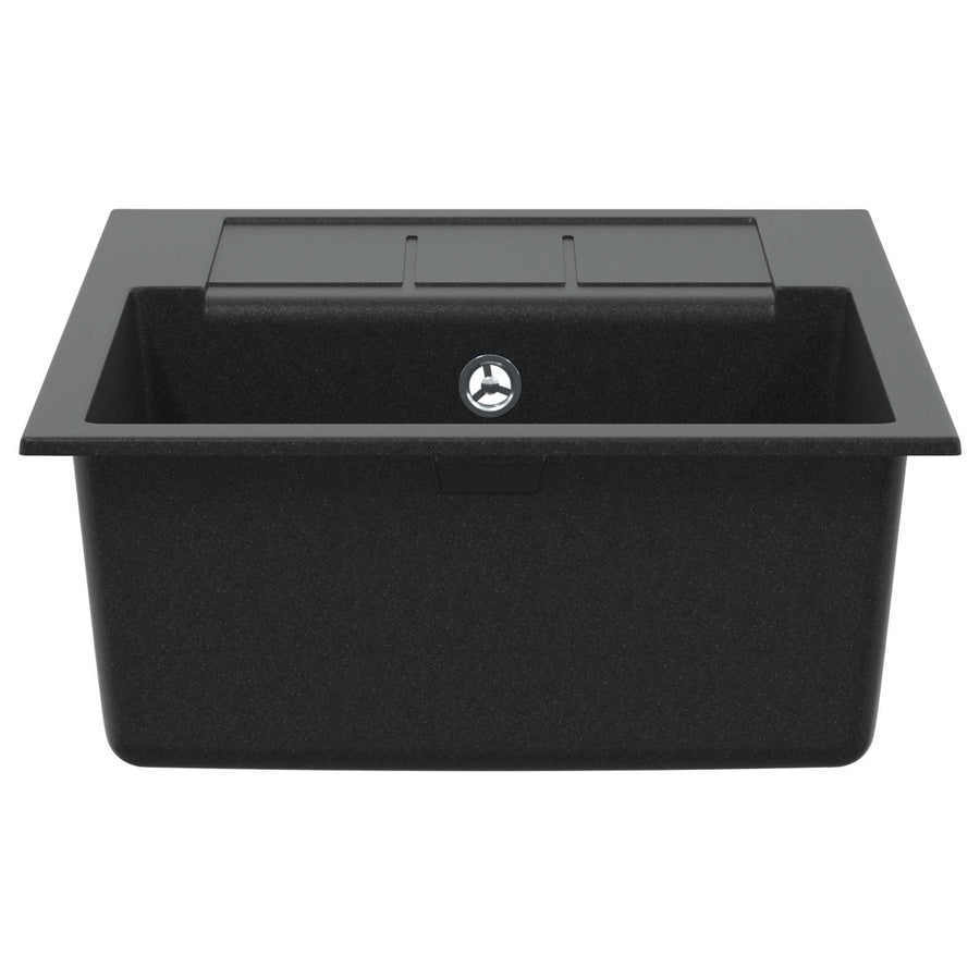 Wasbak Zwart 620 x 500 mm 80% Kwarts en 20% Hars