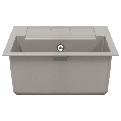 Wasbak Grijs 620 x 500 mm 80% Kwarts en 20% Hars