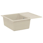 Keukengootsteen 620x500 mm beige kwarts hars
