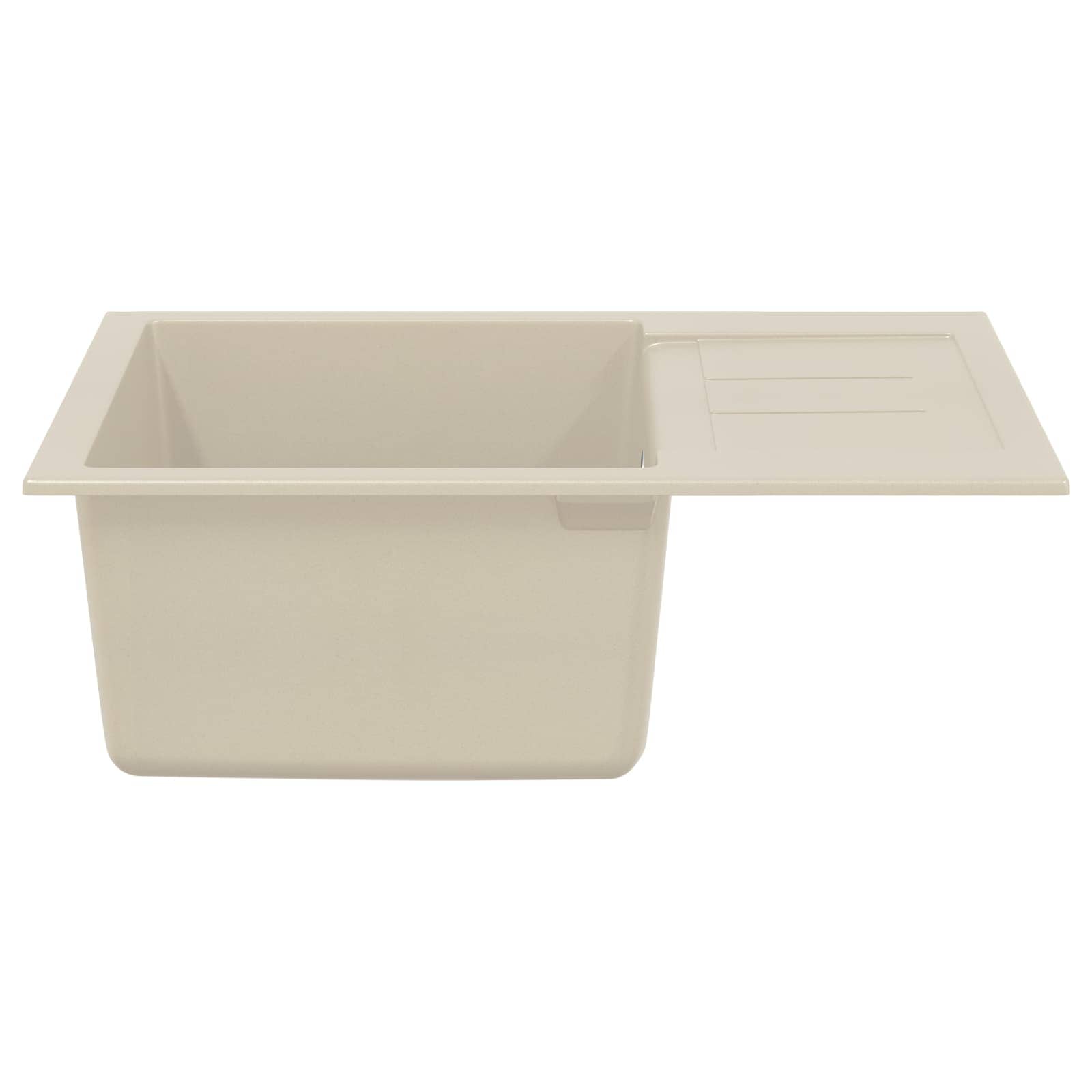 Wasbak Beige 620 x 500 mm 80% Kwarts en 20% Hars