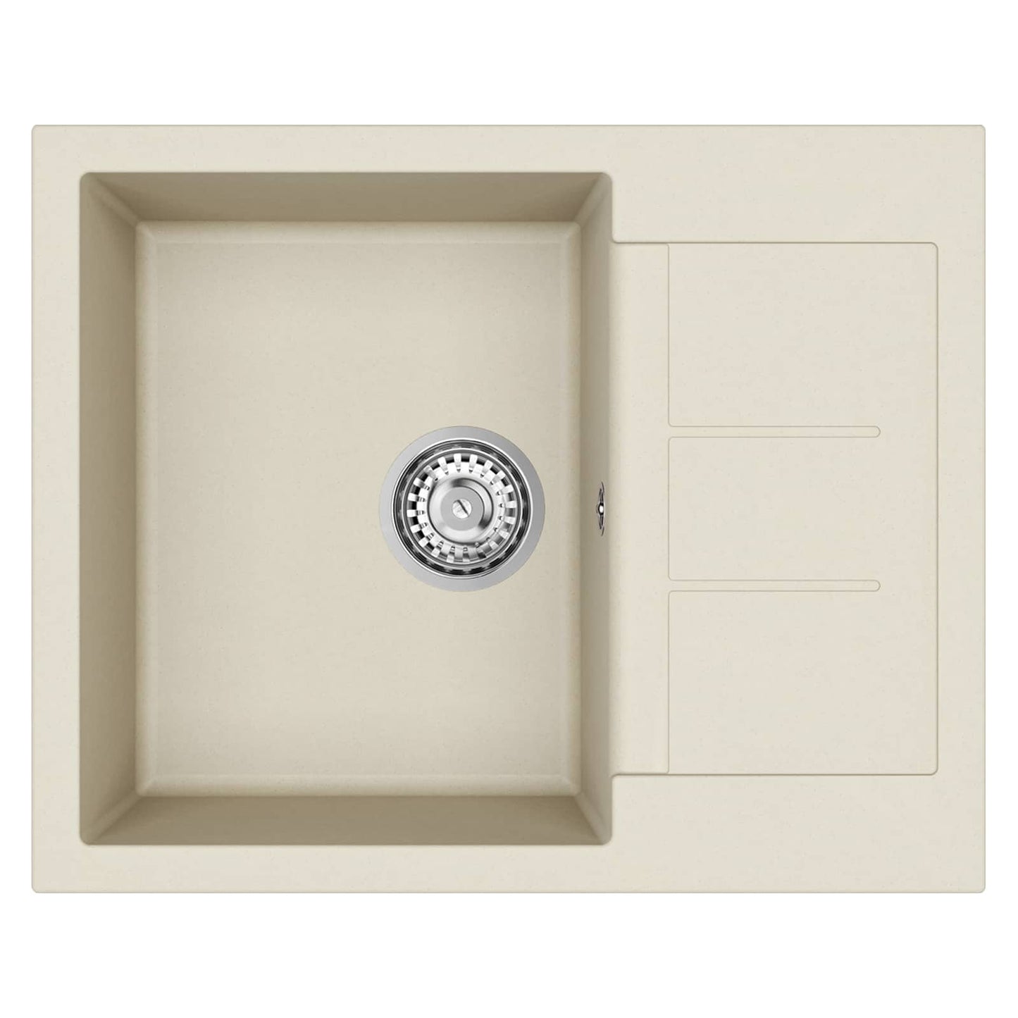 Wasbak Beige 620 x 500 mm 80% Kwarts en 20% Hars