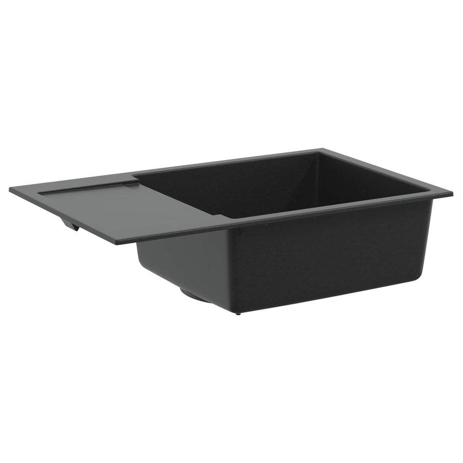 Wasbak Zwart 780 x 500 mm 80% Kwarts en 20% Hars