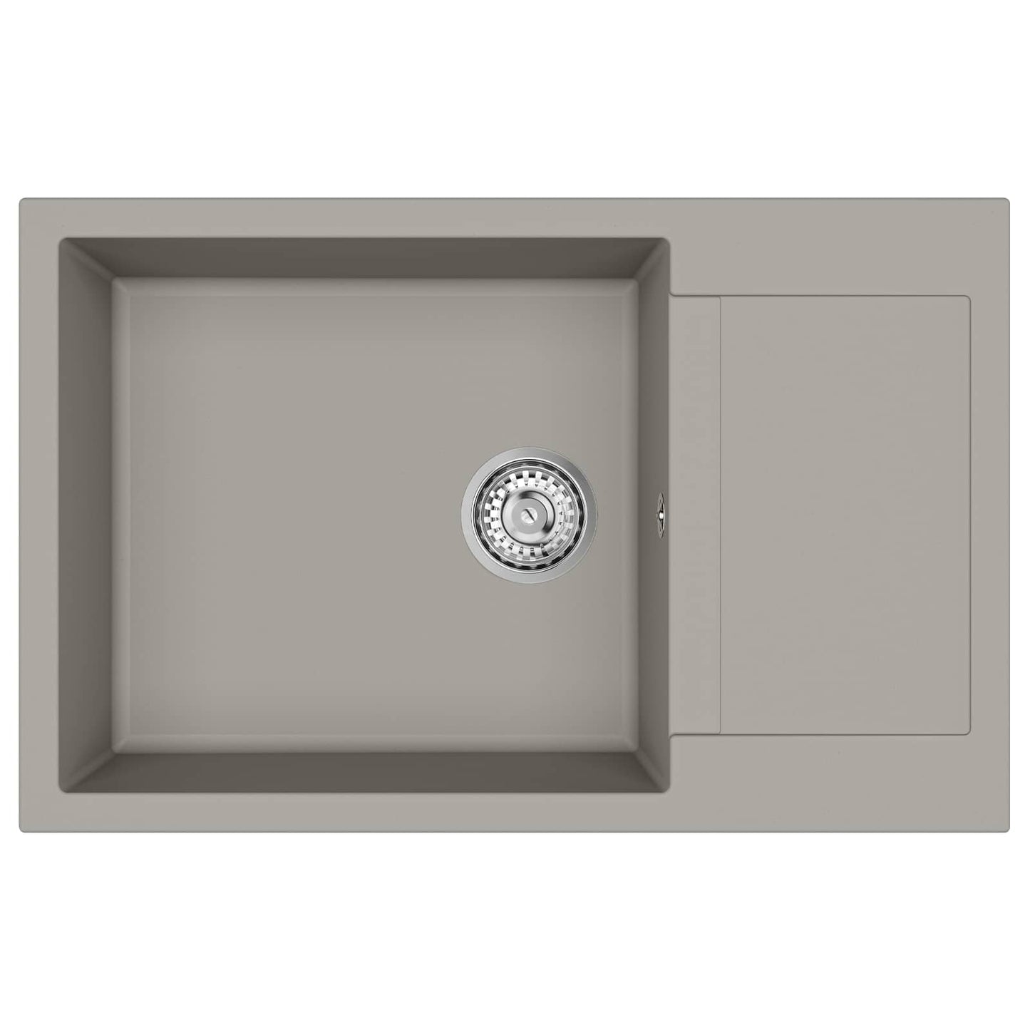 Wasbak Grijs 780 x 500 mm 80% Kwarts en 20% Hars